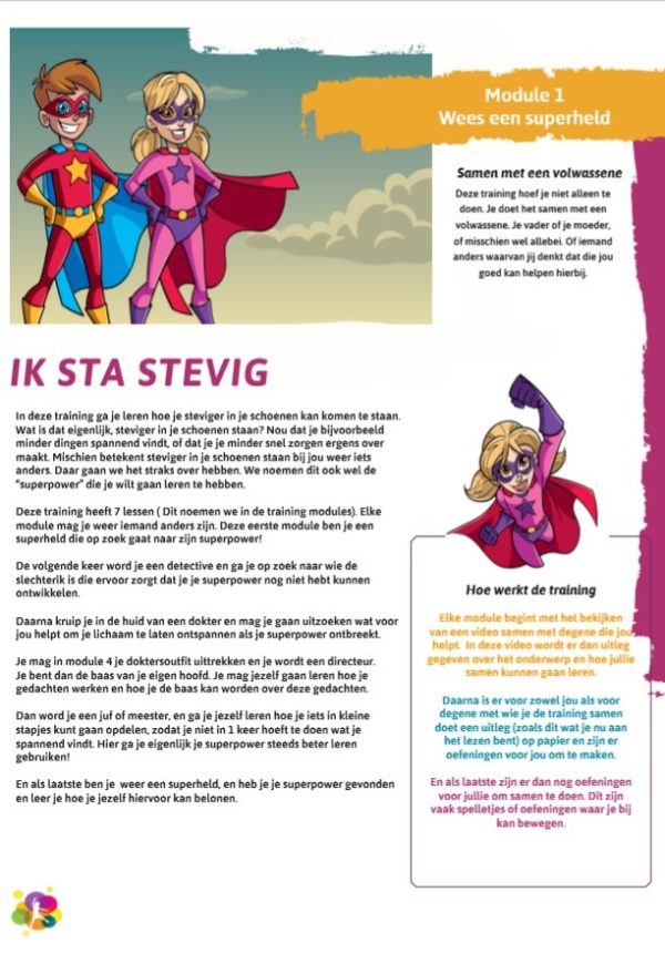 Ik sta stevig: online ouder-kind training